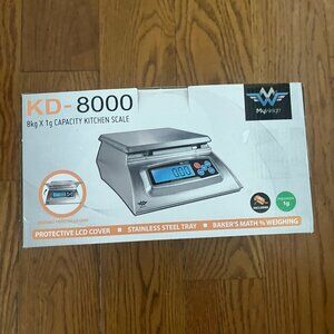 My Weigh KD-8000 Digital Kitchen Scale, 17 lb x 0.002 lb - New/Box Opened